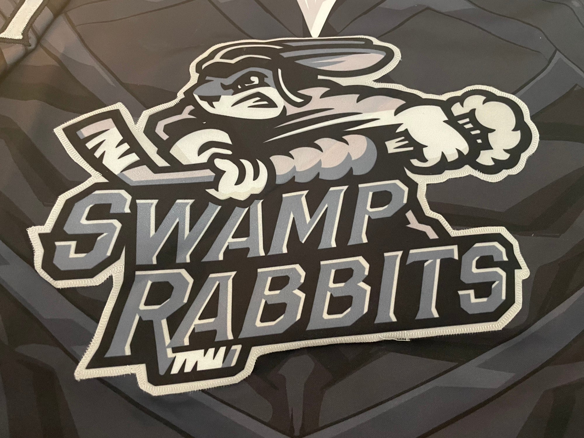 Greenville Swamp Rabbits Game Worn Black Panther MARVEL Night ECHL Hockey  Jersey