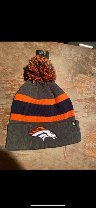 Denver Broncos Beanie New Era 2020 NFL Sideline Official Sport Pom