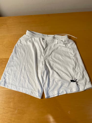 White Used Medium Puma Shorts