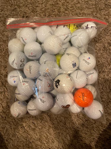 Used Titleist 50 Pack Balls