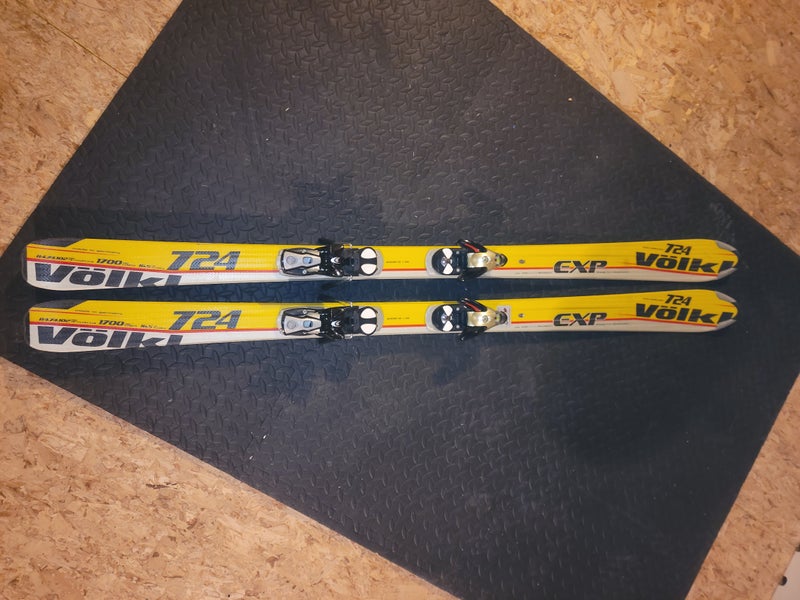 Used Men's Volkl 724 Exp 170 cm All Mountain Skis With Bindings
