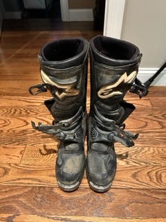 Black Used Alpinestars Boots SIZE 10US