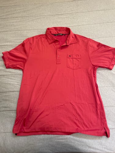 Red Used XL Travis Matthew Shirt