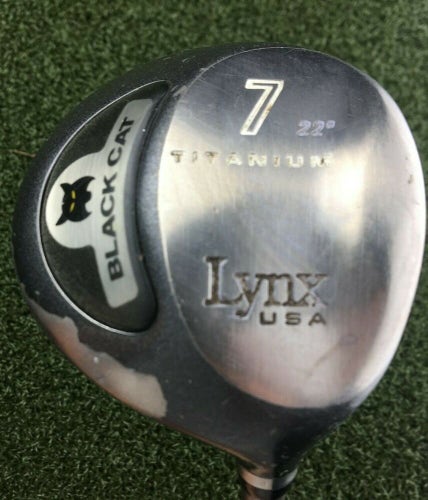 Lynx Black Cat Titanium 7 Wood 22* / RH ~41.25" / Ladies Graphite / gw3278