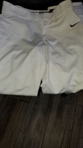 White Adult Men's New Large Nike Game Pants