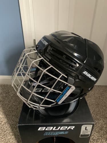 Brand New Youth Large Bauer IMS 5.0 Helmet With Cage