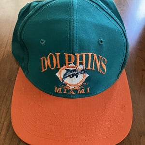Vintage Miami Dolphins AJD Snapback Hat Size - OSFA - Team NFL