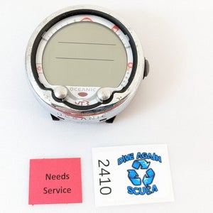 Oceanic VT3 Wrist Scuba Dive Computer Puck Module Wireless Hoseless As-Is #2410
