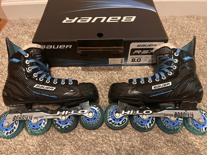 Used Bauer Regular Width Size 8 Inline Skates