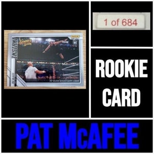 PAT McAFEE WWE SummerSlam Panini Instant LIMITED EDITION RC Rookie Card *LIMITED EDITION TO 684*