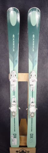 NEW KASTLE DX 85 SKIS SIZE 152 CM WITH FISHER GW BINDINGS mint green