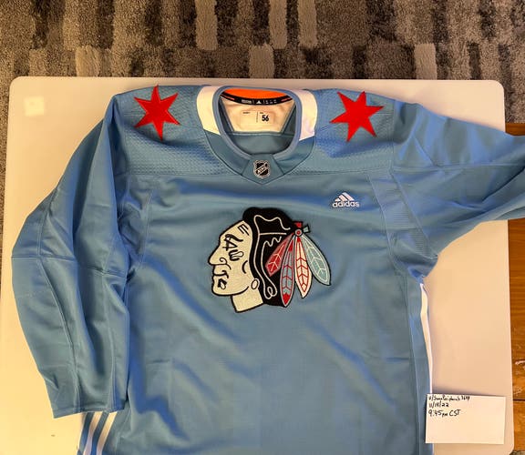 Custom Blackhawks City edition Practice Jersey