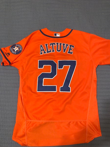 Majestic, Shirts, Majestic Cool Base Mlb Houston Astros Jose Altuve 27  Authentic Jersey Mens Sz M