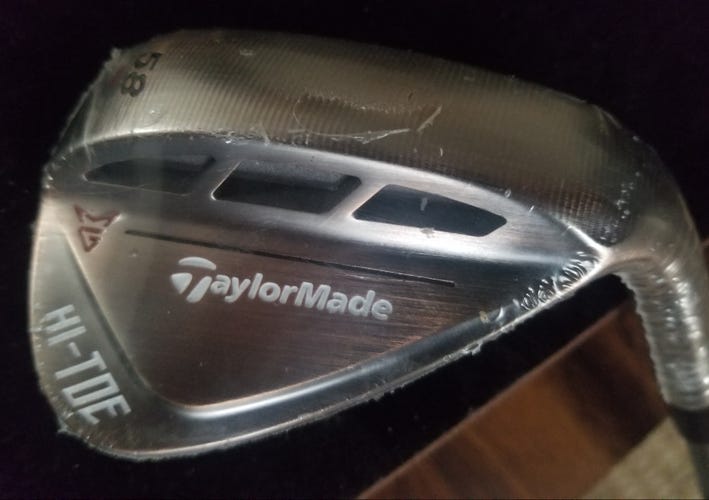 New Men's TaylorMade Right Handed Hi-Toe RAW -- Aged Copper -- Wedge Stiff Flex 58° Steel Shaft