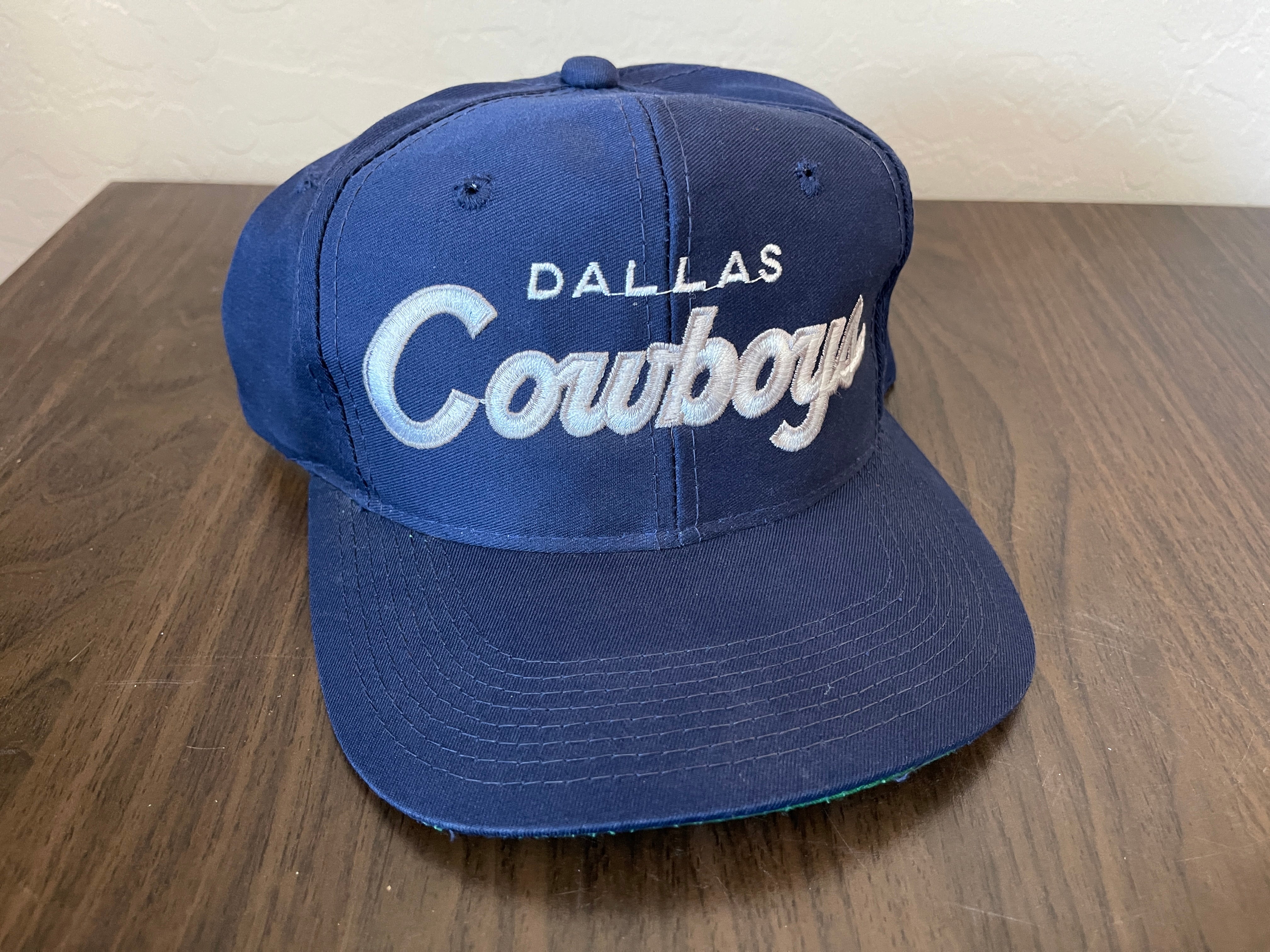 Dallas Cowboys Twins Script Vintage Snapback Hat Cap Vintage 90s