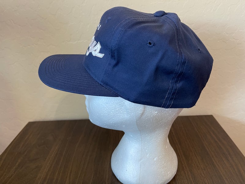 Vtg Dallas Cowboys Hat All Over Slash Stripe Logo Wool Blend Football Ball  Cap