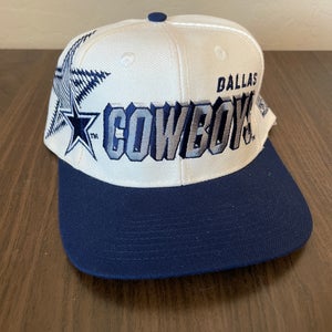 Dallas Cowboys NFL FOOTBALL SUPER VINTAGE 1990s SS Shadow SnapBack Cap Hat!