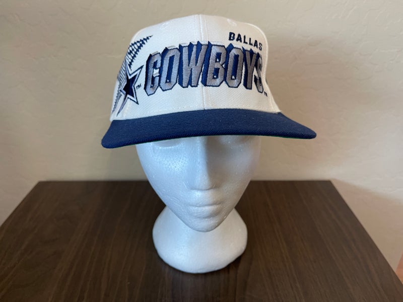 Vintage Dallas Cowboys Snapback Hat Splash Logo Athletic NFL Football Texas 1990s  90's Original Wool Black Dome