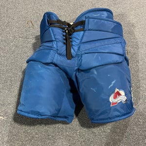 Lightly Used Blue HPG 14A Pro Stock Goalie Pants Colorado Avalanche Fit 2