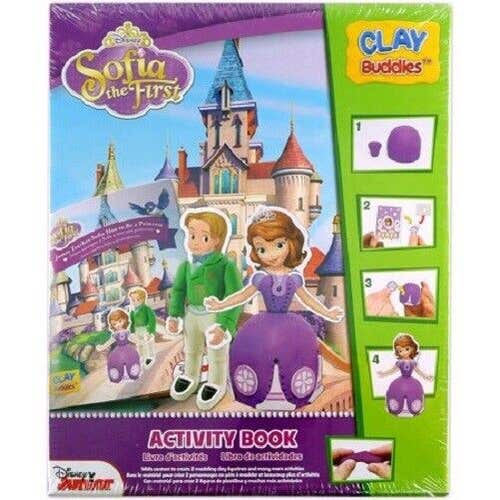 Sofia the First Clay Buddies Modeling Figurine & Activity Book Arts & Crafts