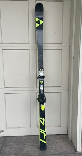Used Fischer RC4 GS race skis 175 cm race ski w/Bindings Max Din 13