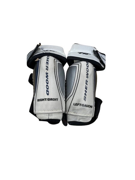 Used Sher-wood T90 Lg Ice Hockey Elbow Pads