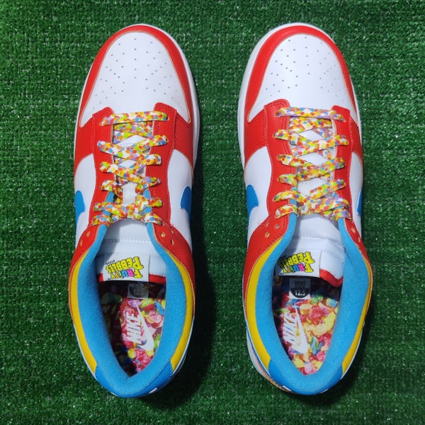 Nike Dunk Low QS LeBron James Fruity Pebbles Red White Blue DH8009