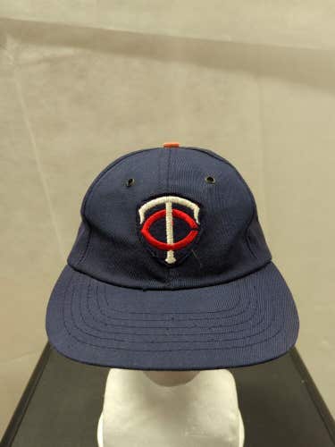 Vintage Minnesota Twins Fitted Hat Leather Band 6 7/8 MLB 1961-1962