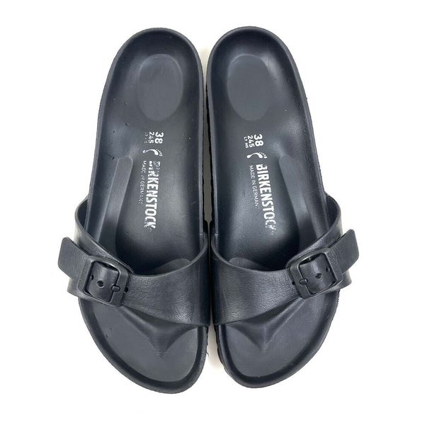 Birkenstock Madrid EVA Black EU38 W7 UK5 Narrow Width Sandals Shoes |
