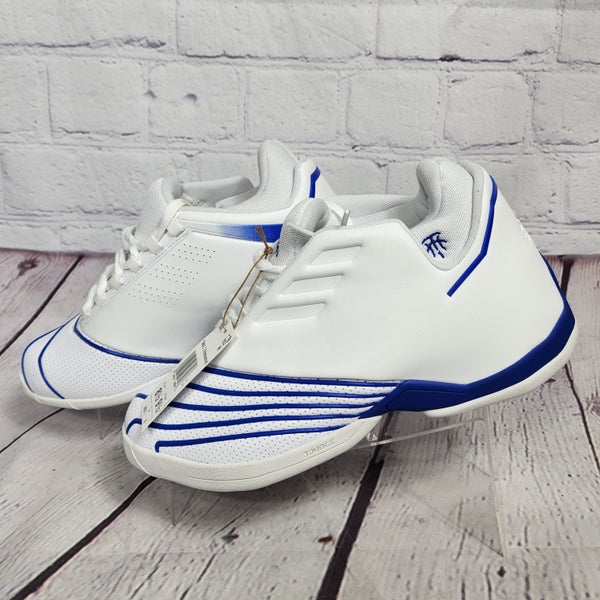Adidas TMac 2 Restomod Shoes Mens 8.5 Tracy McGrady White Royal Blue  Basketball