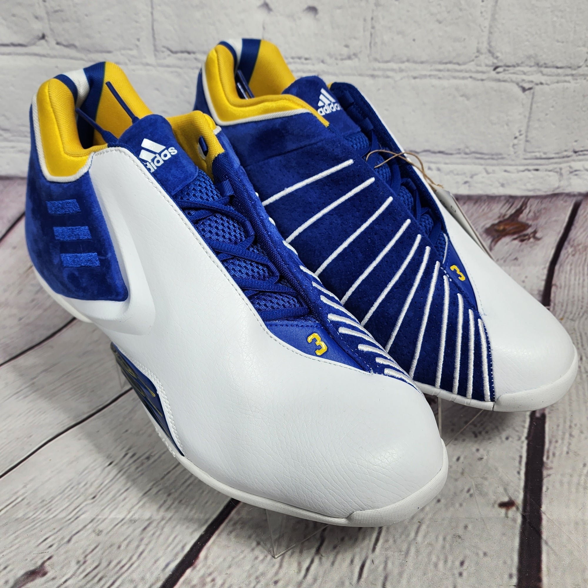 Adidas TMac 3 Restomod Shoes Mens 12 Tracy McGrady White Blue ...