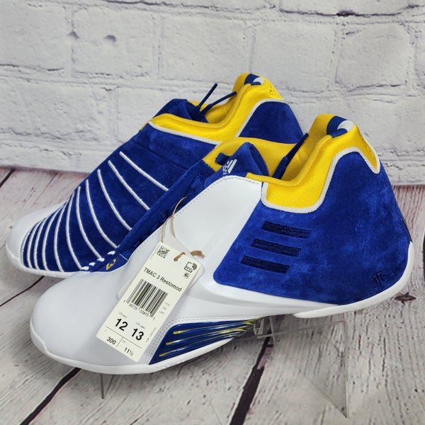 Adidas TMac 3 Restomod Shoes Mens 12 Tracy McGrady White Blue