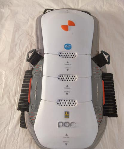 POC Spine Ergo Spine Protector - Size Adult XS/S – 20” – White/Blk/Orange