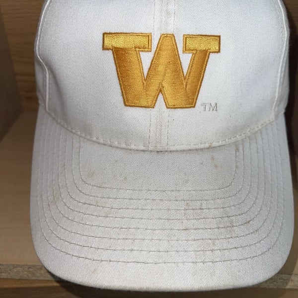 WASHINGTON HUSKIES Wool Usa 80s Made Fitted Vintage Hat 90s 