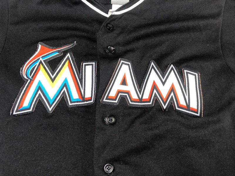 Miami Marlins Mens MLB Authentic Majestic baseball shirt jersey size L