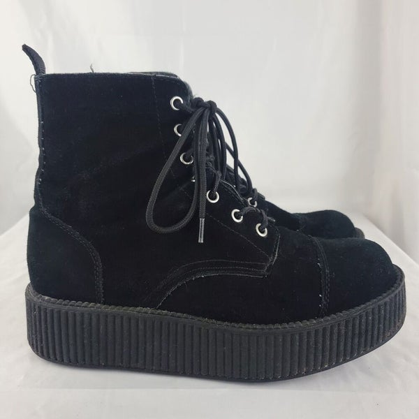 T.U.K. Mondo Creeper Casual Platform Shoe - Black