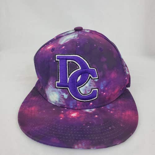 Washington DC Cosmic Stars Space Purple City Hunter Snapback Hat Cap Flatbill
