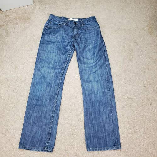 Levi 514 Blue Mens Straight Jeans Size 16reg 28W 28L Made in Kenya
