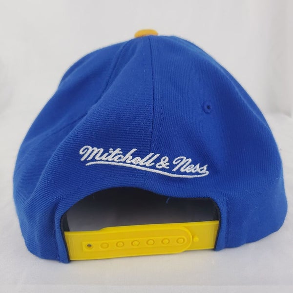 Mitchell & Ness NFL Vintage Los Angeles Rams Logo Yellow Blue SnapBack Cap  Hat