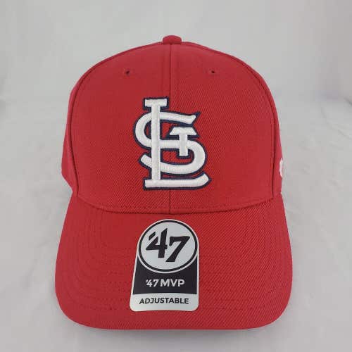 St Louis Cardinals MLB 47 Brand Cap Adjustable Strapback MVP Hat Cap Red NWS