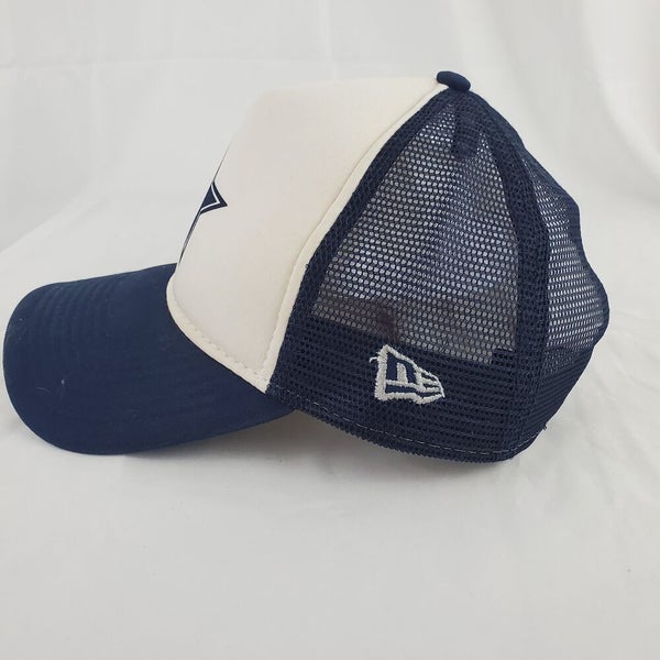 DALLAS COWBOYS LOGO MESH SNAPBACK HAT (WHITE)