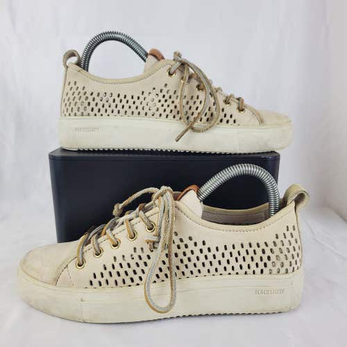 Blackstone Suede Off White Breathable Sneakers Trainers Wind Chime Size 37 / 6.5