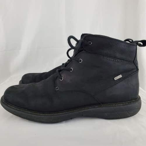 Merrell World Vue Black Waterproof Lace Up Boots Chukkas J97057 Men’s Size 13