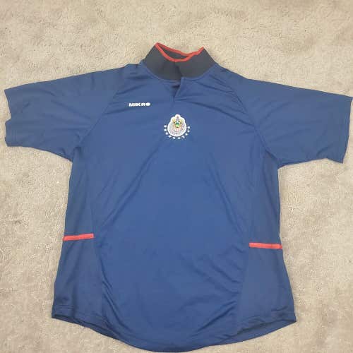Club Deportivo Guadalajara Mikro Soccer Football Blue Collared Jersey Size XL #3