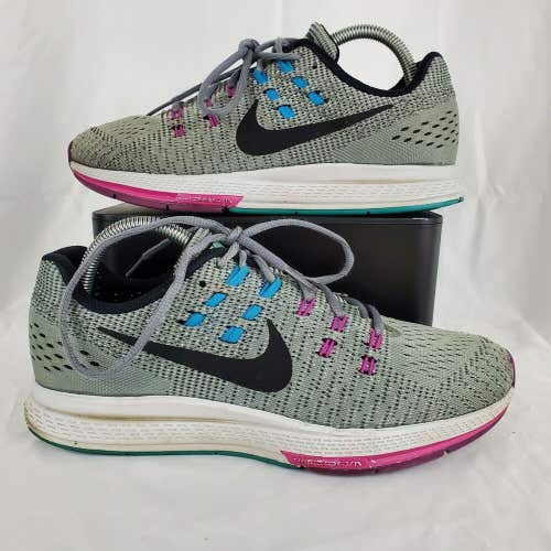 Nike Women's Air Zoom Structure 19 Running Shoe Gray Blue Purple Size 9.5