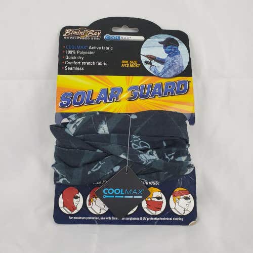 Bimini Bay Outfitters Solar Guard Face Guard Reussable Buff Cool Max Blue Skulls