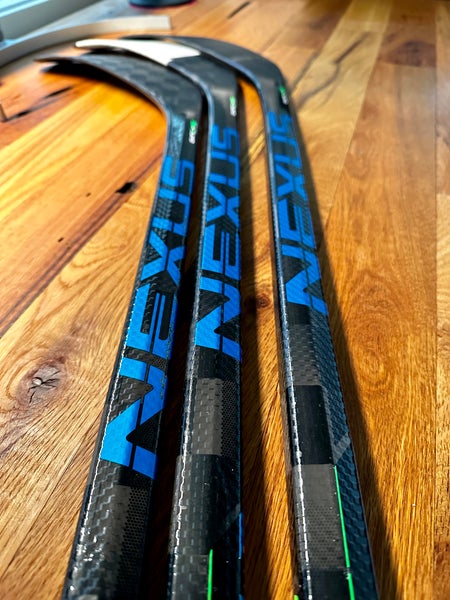 (3 pack) Bauer Nexus Geo Hockey Sticks P92M Pro Stock Senior Right Handed