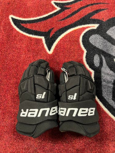 Pro Stock Bauer 1s Gloves Size 15