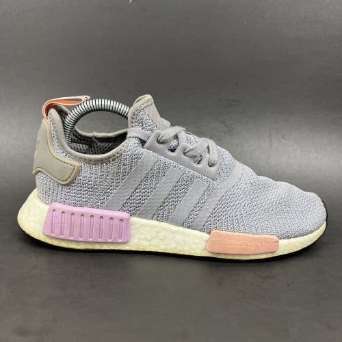 Adidas Womens NMD R1 B37647 Gray Light Granite Running Shoes Sneakers Size 8