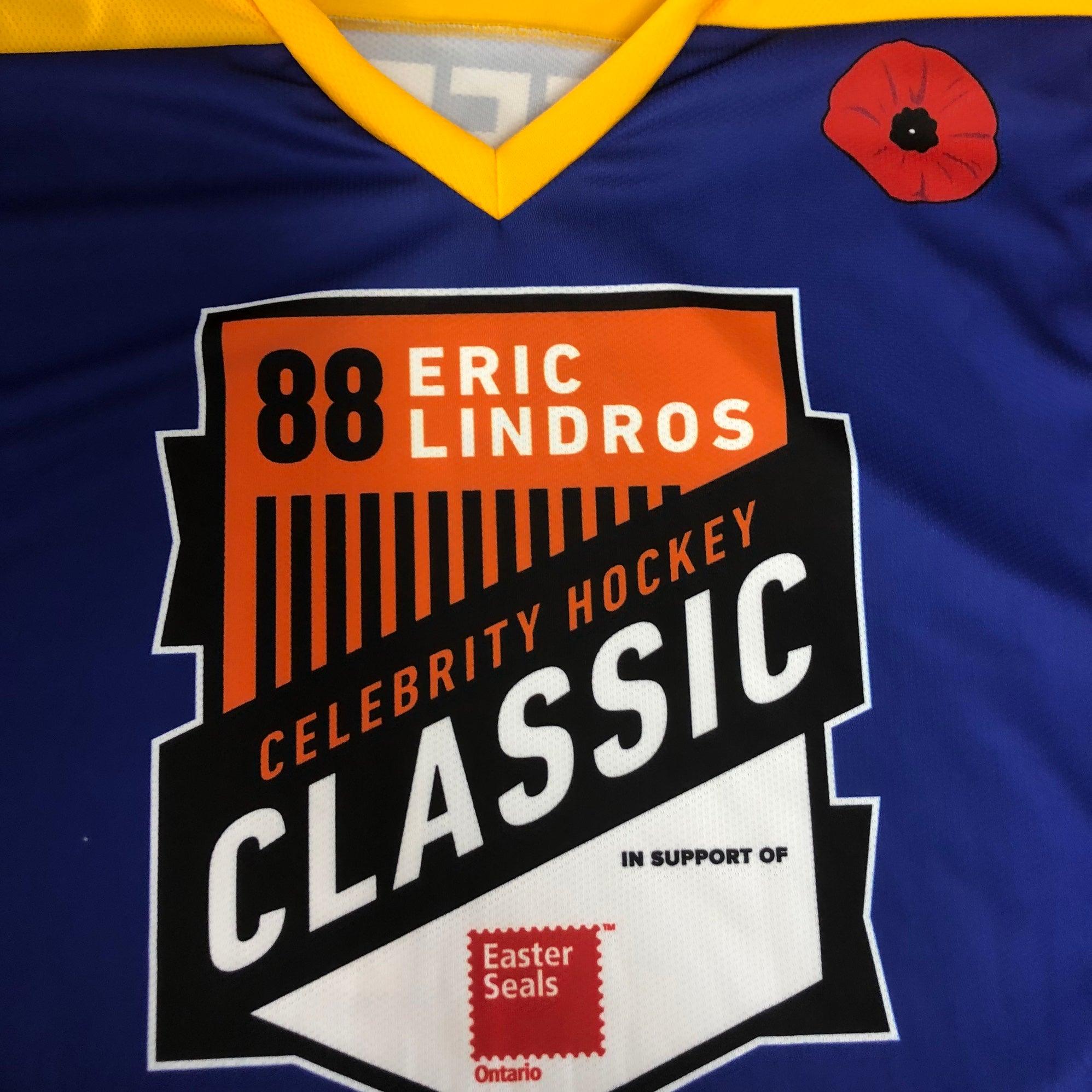 GOALIE Cut Eric Lindros Charity Classic jersey